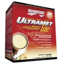 Champion Nutrition Ultramet Lite 60pks, Vanilla