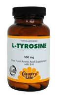 Country Life L-Tyrosine 500 mg w/B-6 (100 caps)