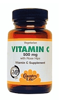 Country Life Vitamin C 500 with RH (100 tabs)