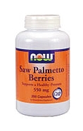 Now Saw Palmetto Berry 550mg 250 Caps