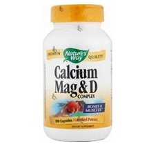 Nature's Way Calcium, Magnesium, Vitamin D, 100 ca