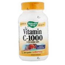 Nature's Way Vitamin C-1000 with Rose Hips, 100 ca