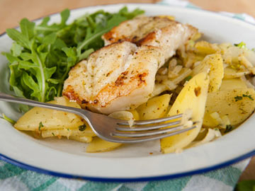 Baked Fish and Vegetables