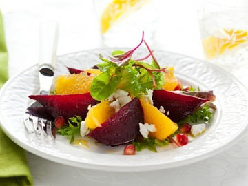 Beet, Orange & Goat Cheese Salad