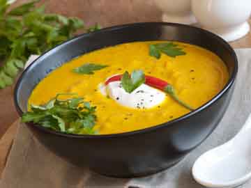 Chayote Squash Soup with Cilantro Sour Cream