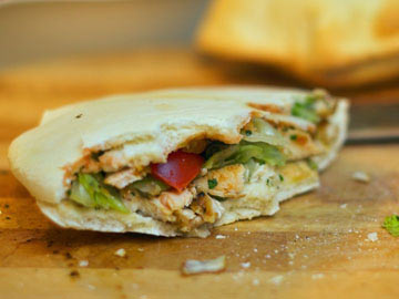 Chicken & Pear Pitas