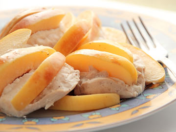 Baked Chicken with Quinces