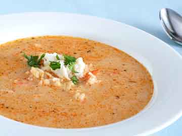 Cauliflower-Crab Chowder