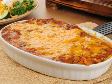 Spinach and Mushroom Enchilada Casserole - Dietitian's Choice Recipe