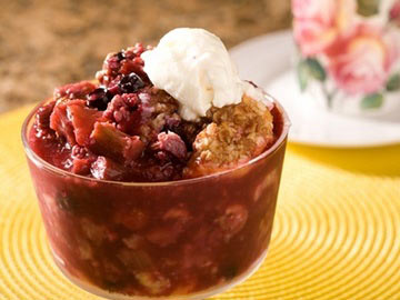 Pear-Blueberry Crisp