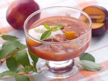 Plum-Raspberry Dessert Soup
