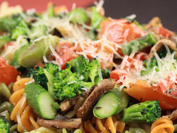 Rotini with Steamed Vegetables