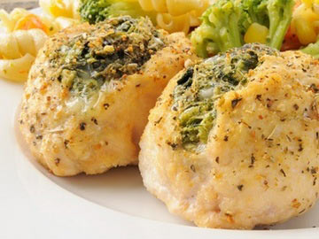 Chicken Stuffed with Spinach - Lactose Free