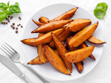 Sweet Potato Wedges with Rosemary