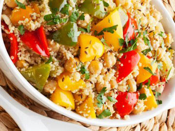 Tabbouleh Salad with
Lemon-Garlic Dressing