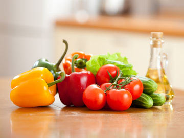 Vegetable Medley with Peppers, Tomatoes and Cucumbers