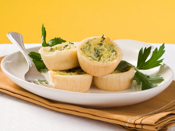 Vegetable Quiche Mini Cups - Lactose Free