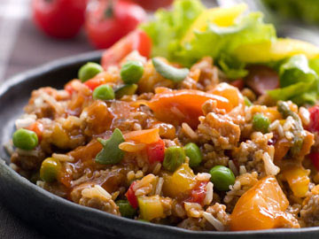 Garden Vegetable Rice Salad